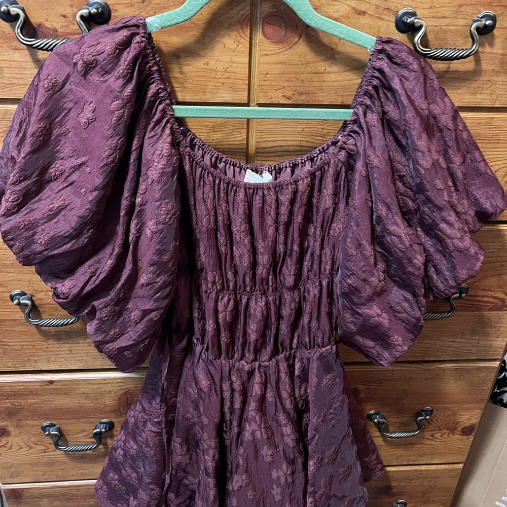 Altar'd State Plum Midi Dress